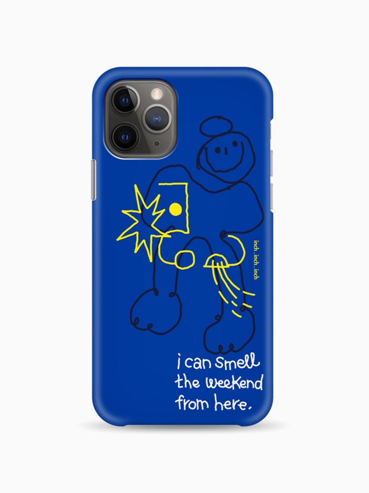 [갤럭시 S8 / S9 / S10] Weekend Smell Phone Case (royal blue)