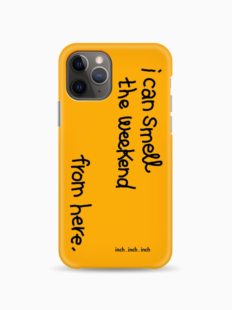 Weekend Smell Phone Case (mustard)