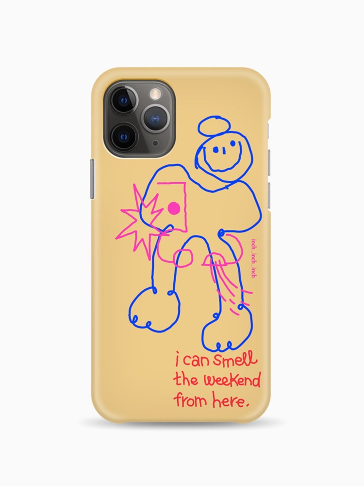 Weekend Smell Phone Case (cream)