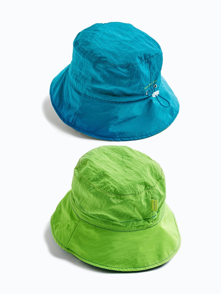 [2차] 2 Tone Bucket Hat (Blue &amp; Lime)