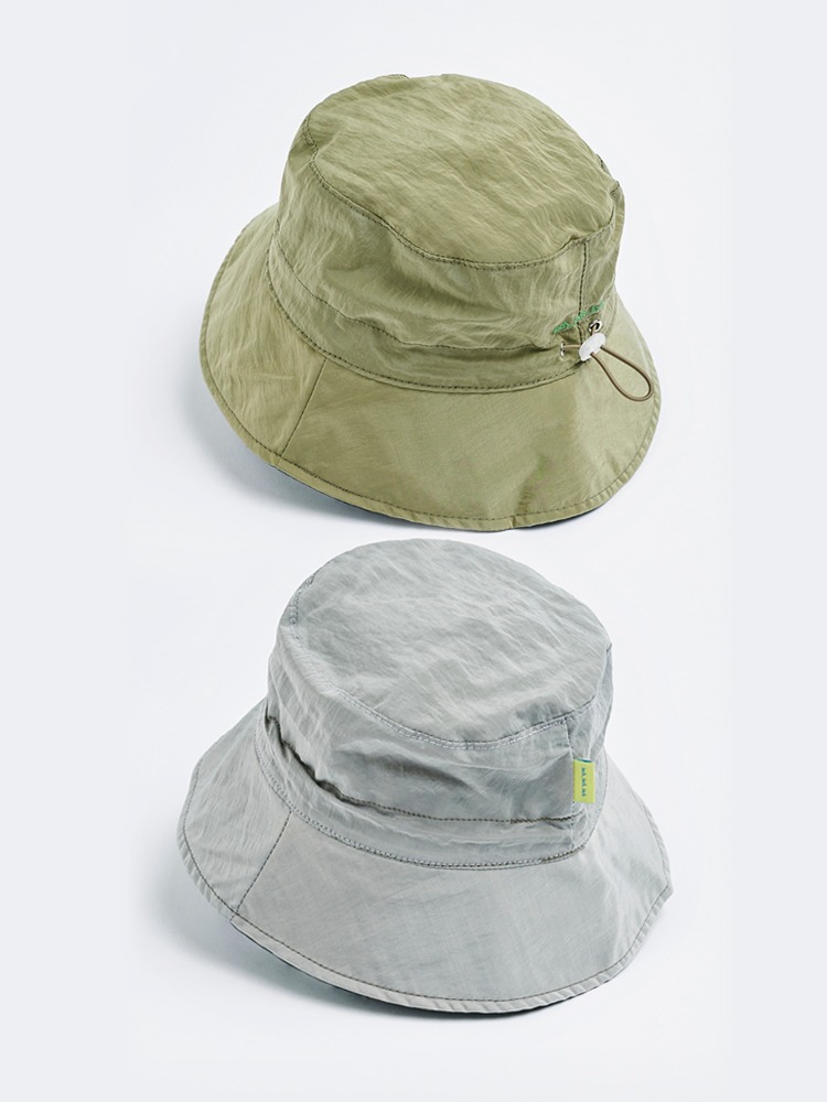 [2차] 2 Tone Bucket Hat (Beige &amp; Silver Gray)